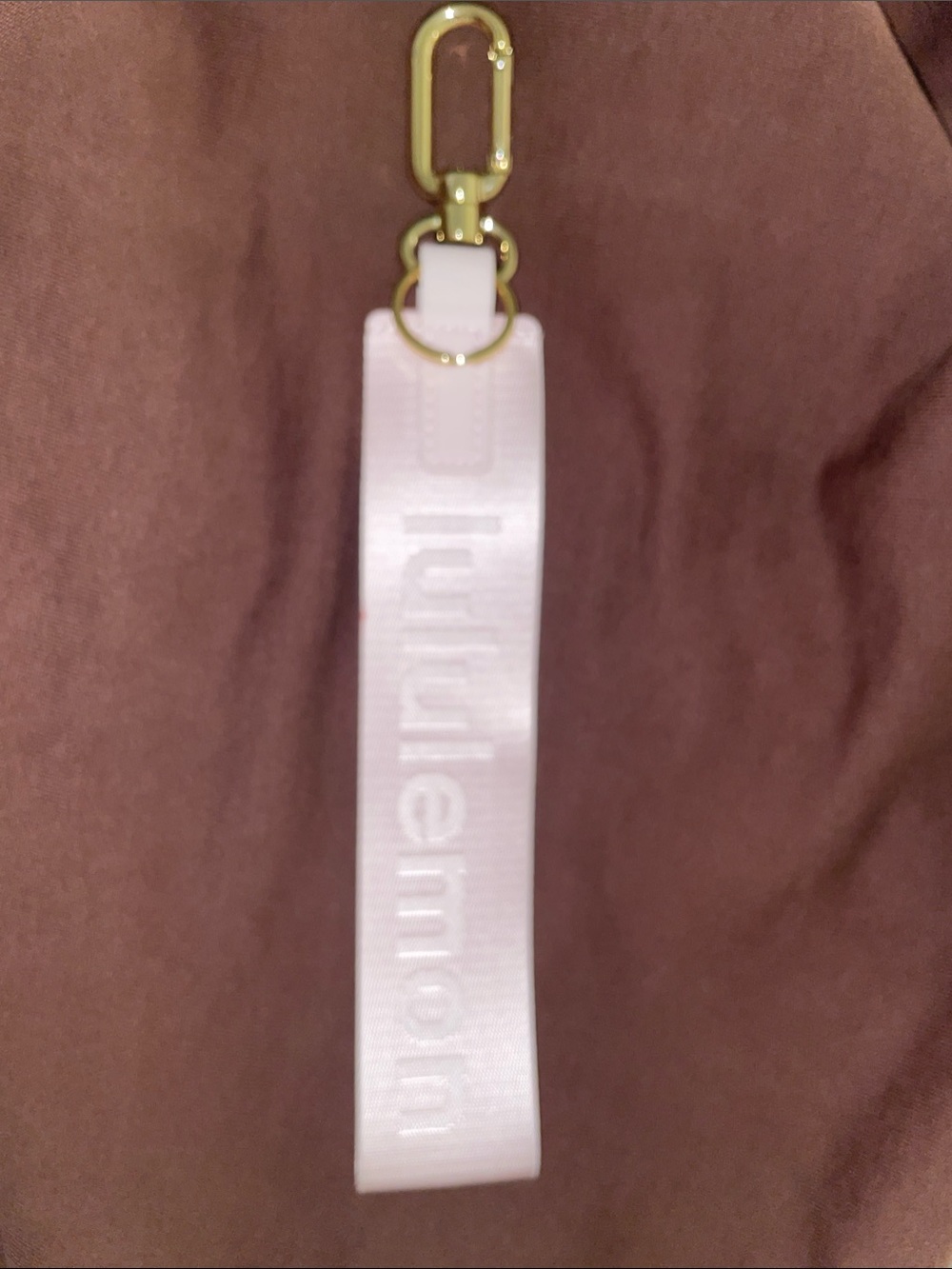Lululemon Keychain - Pink & Gold
